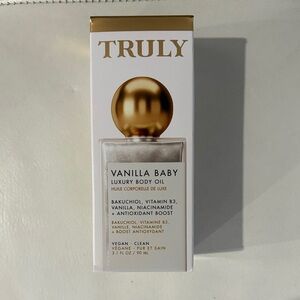 TRULY Vanilla Baby Luxury Body Oil with Gold Cap